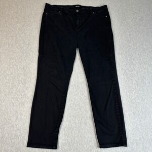Buffalo David Bitton Hanna Jeans Womens 16/36 Black High Rise Skinny Stretch